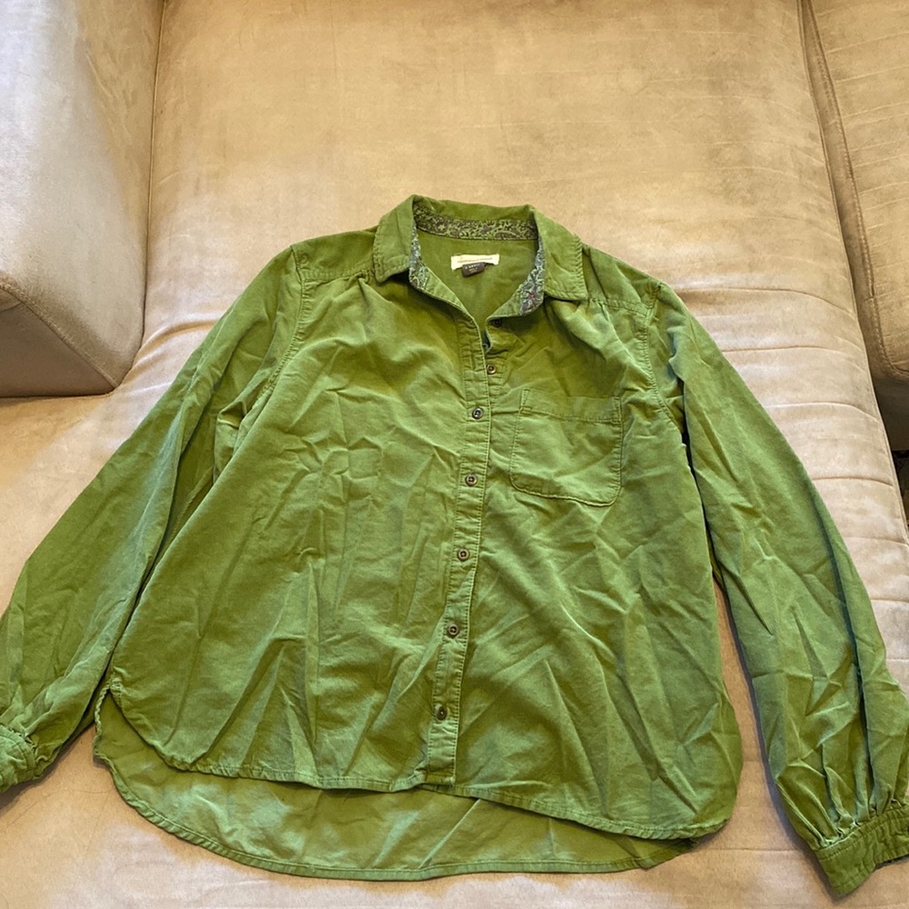 PILCRO SIGOURNEY CORDUROY TOP